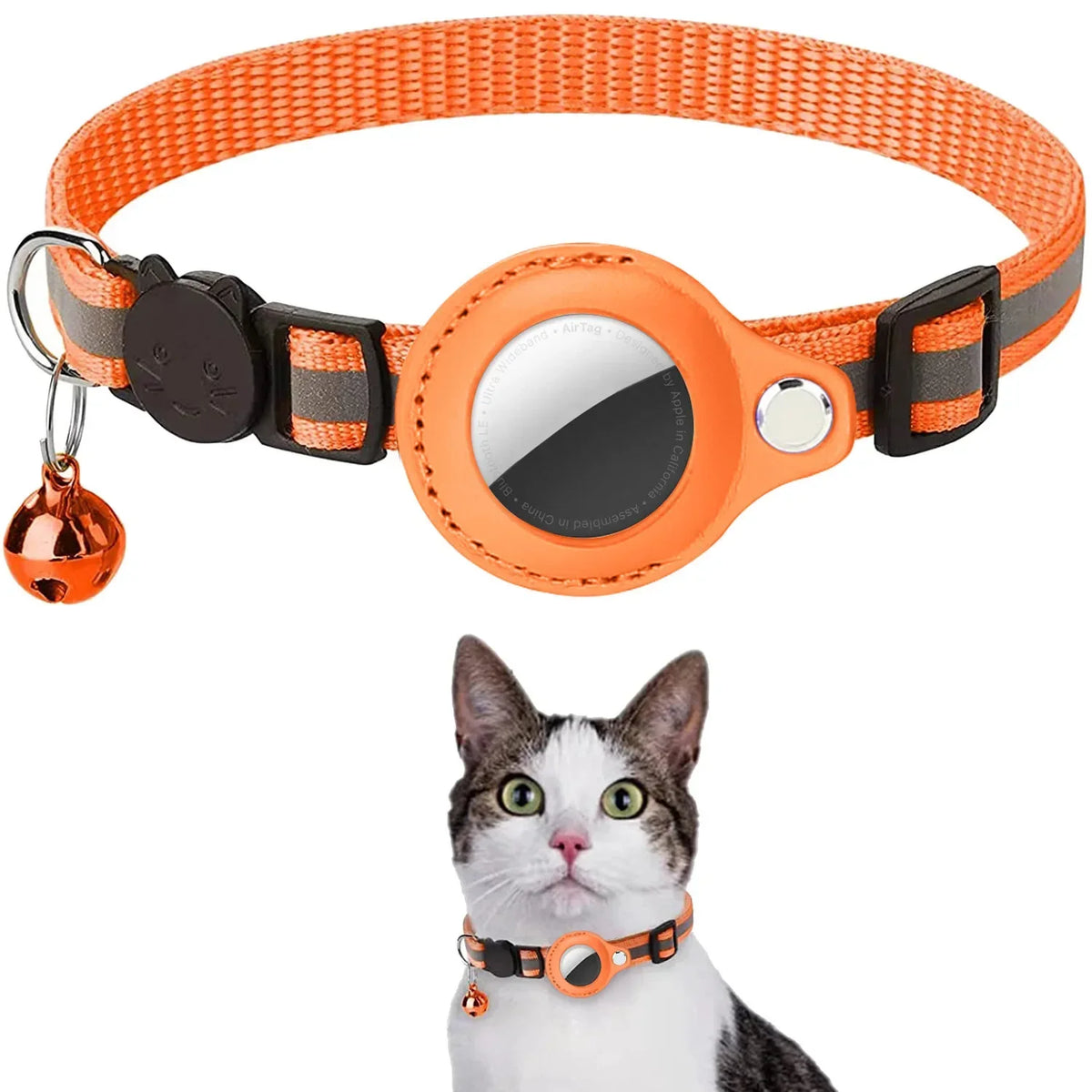 Adjustable Cat Air Tag Collar