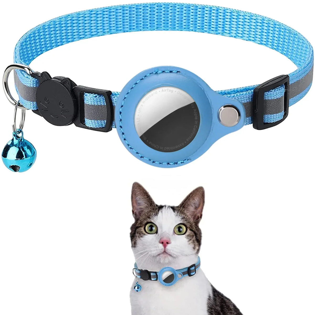 Adjustable Cat Air Tag Collar