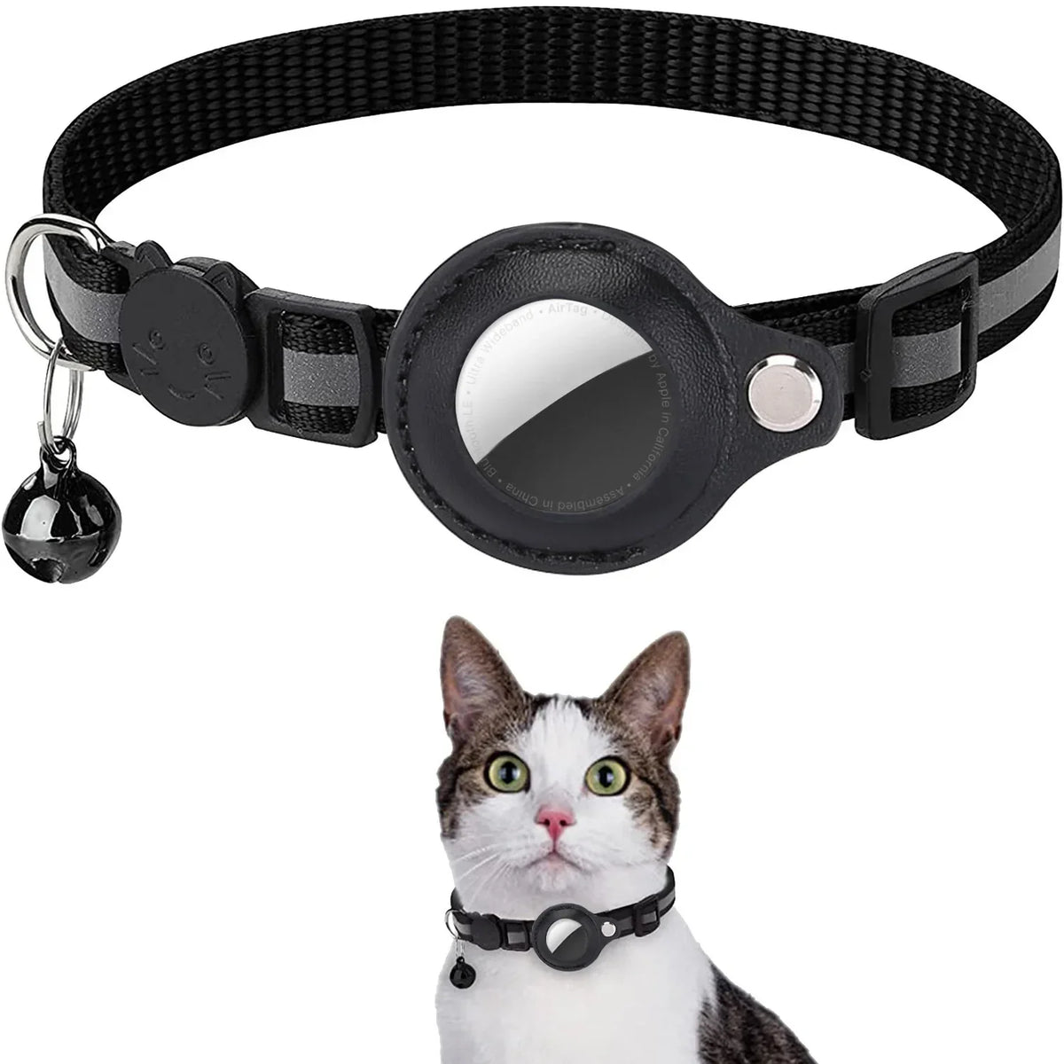 Adjustable Cat Air Tag Collar