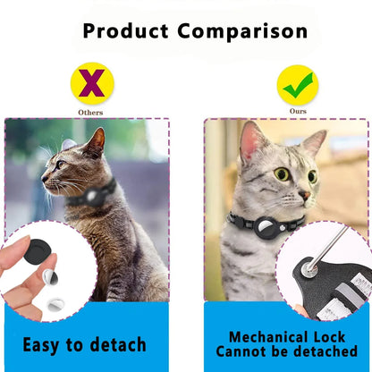 Adjustable Cat Air Tag Collar
