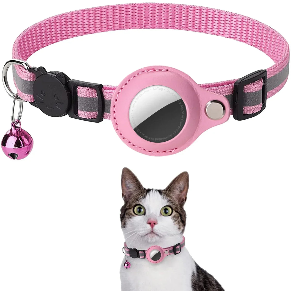 Adjustable Cat Air Tag Collar
