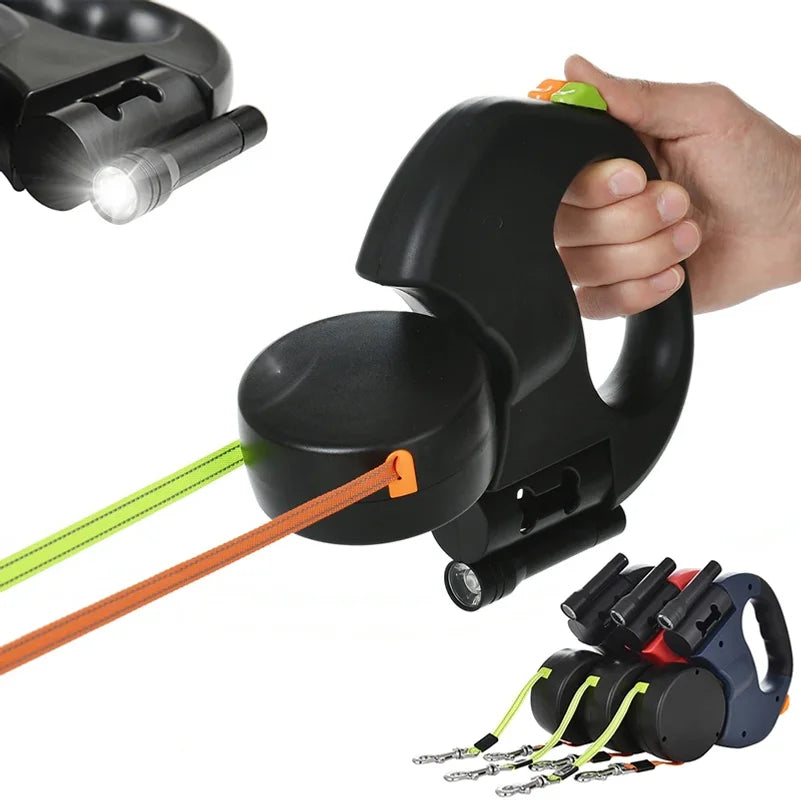 No-tangle double dog lead