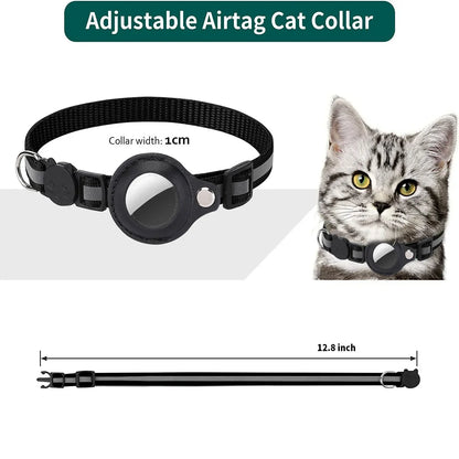 Adjustable Cat Air Tag Collar