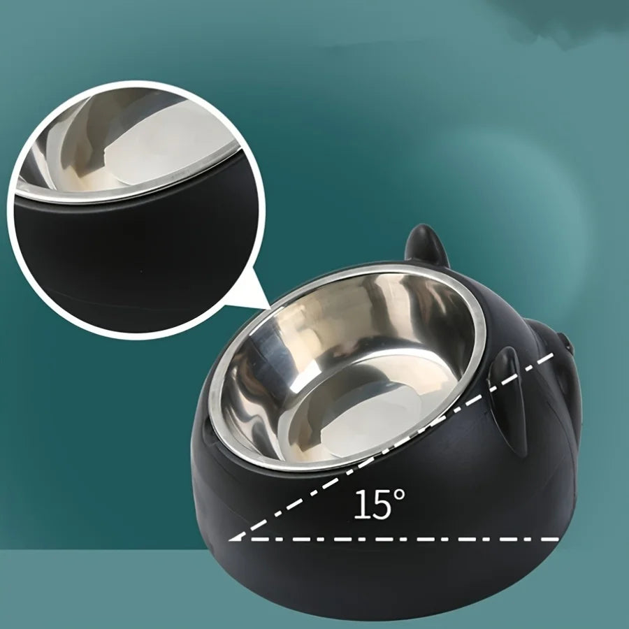 Elevated Stainless Steel Cat Bowl