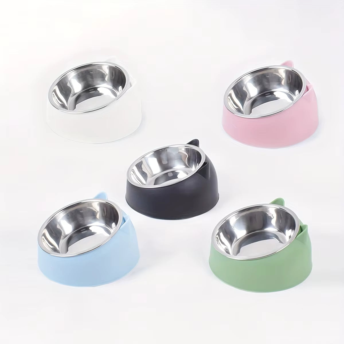 Elevated Stainless Steel Cat Bowl