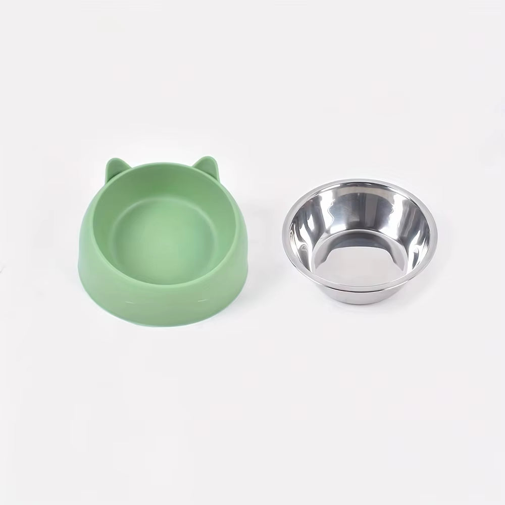 Elevated Stainless Steel Cat Bowl